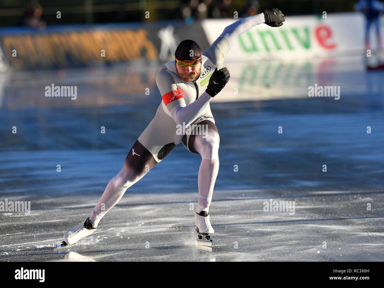 11-01-2019 SCHAATSEN: SPEEDSKATING: ISU EUROPAMEISTERSCHAFTEN ALLROUND & SPRINT: KLOBENSTEIN Nico Ihle (GER) Foto: SCS/Soenar Chamid Stockfoto