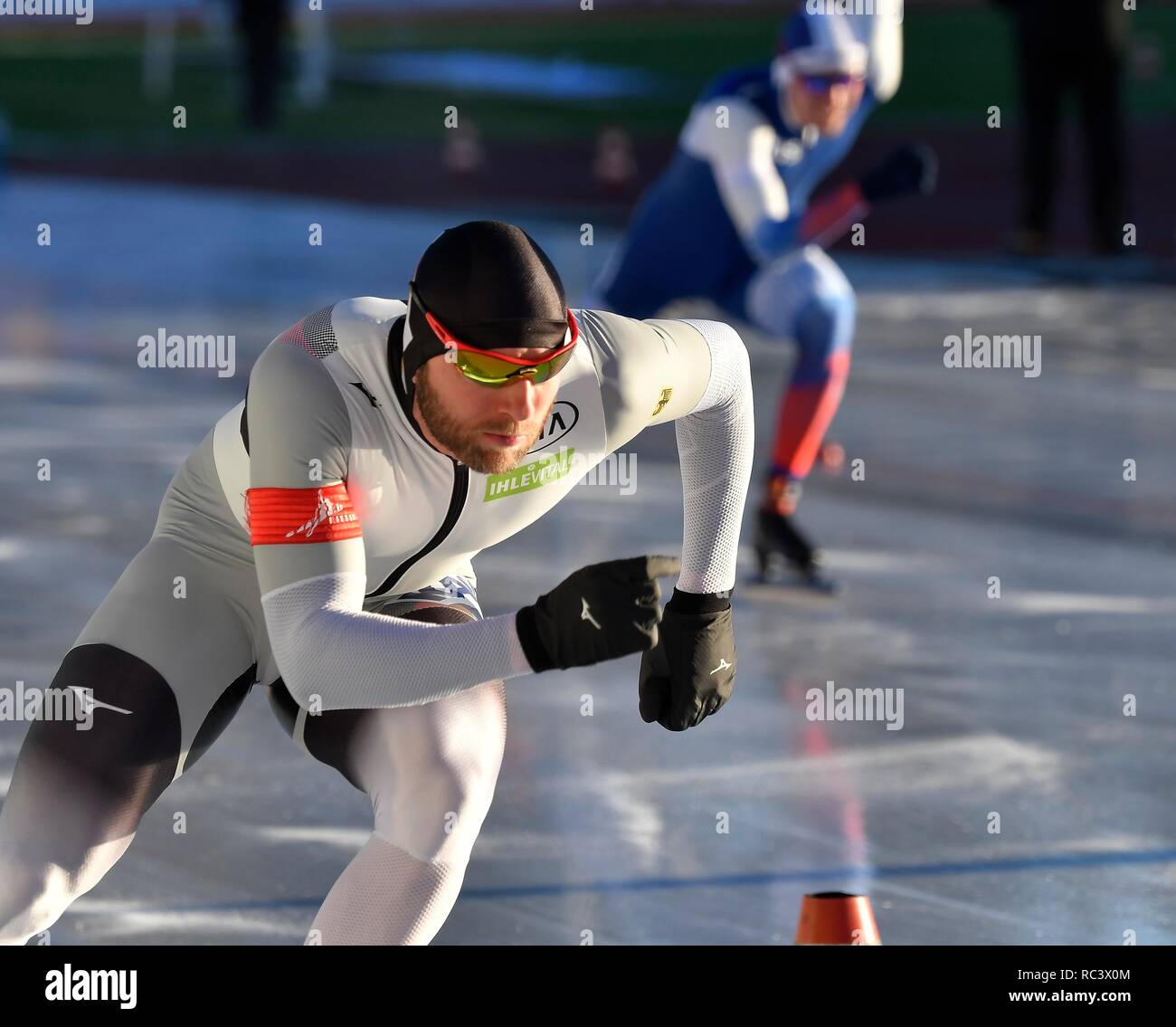 11-01-2019 SCHAATSEN: SPEEDSKATING: ISU EUROPAMEISTERSCHAFTEN ALLROUND & SPRINT: KLOBENSTEIN Nico Ihle (GER) Foto: SCS/Soenar Chamid Stockfoto