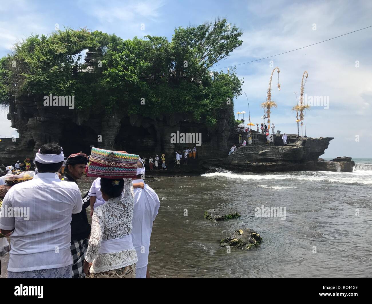 Tanah Lot Tempel Bali Stockfoto