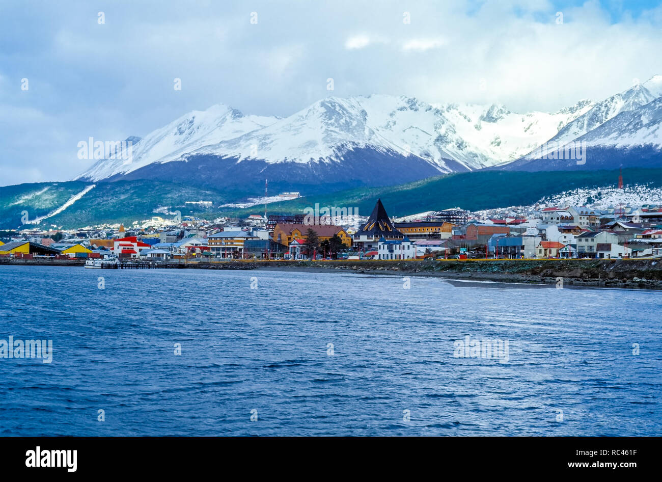 Hafen von Ushuaia, Feuerland, Argentinien Stockfoto