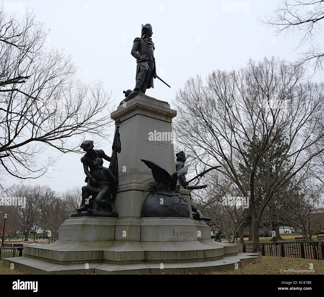 Statue von Brigadier General Thaddeus Kosciuszko in Washington DC Stockfoto