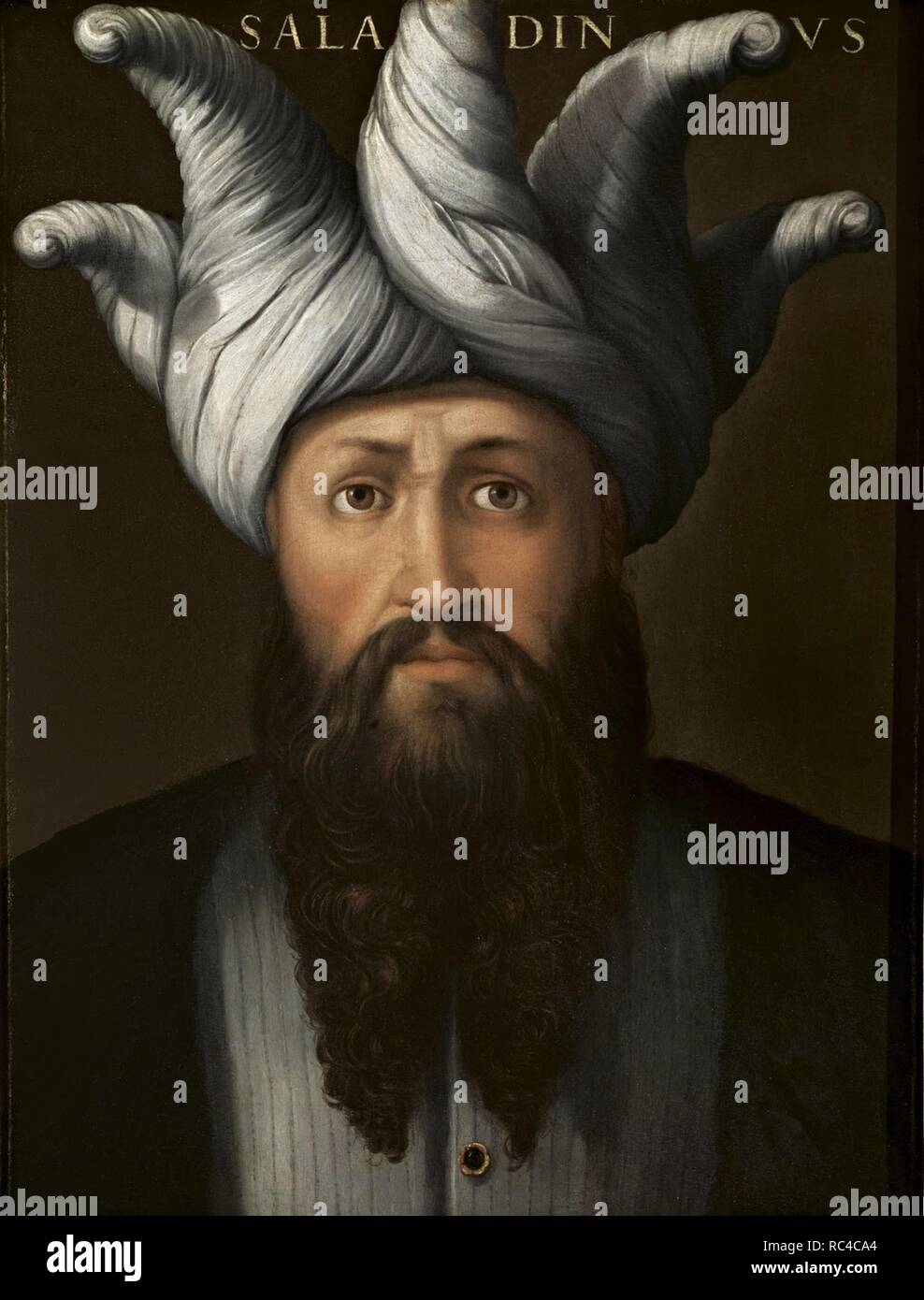 Portrait von Sultan Saladin (giovio Serie). Museum: Uffizien, Florenz. Thema: Dell'Altissimo, Pier Francesco Mola. Stockfoto
