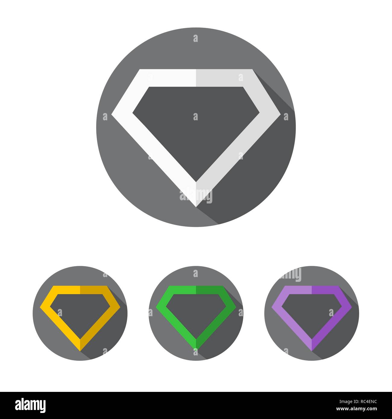 Satz Von Hell Superhelden Farbe Logos Vector Illustration Superhelden Logo Im Kreis Auf Weissem Hintergrund Stock Vektorgrafik Alamy