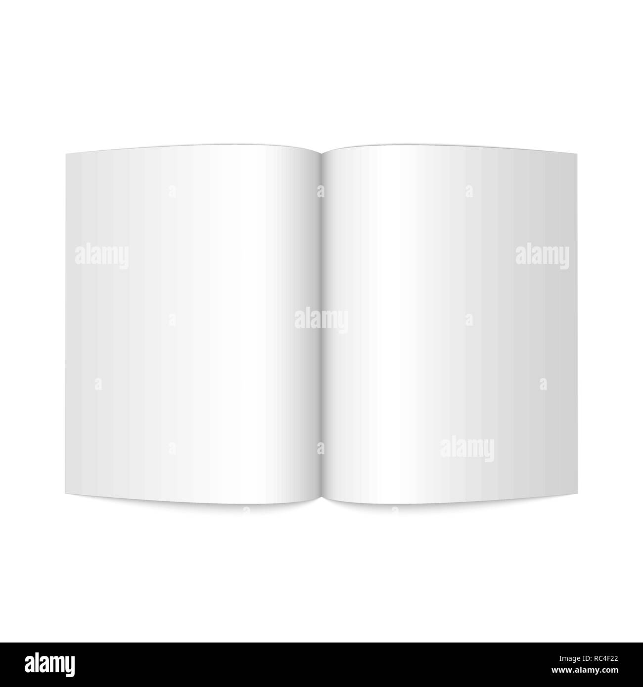 Leere öffnen Magazin. Vector Illustration. Leere öffnen Magazin auf weißem Hintergrund Vorlage Stock Vektor