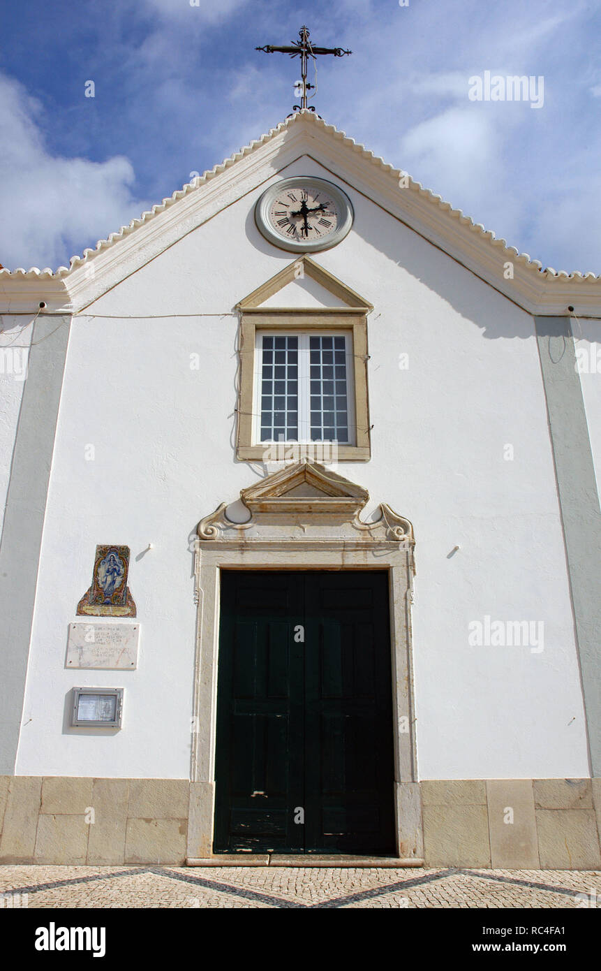 Portugal. Castro Marim. Kirche der Muttergottes von Märtyrer (Nossa Senhora Dos Martires). 18. Jahrhundert. Algarve. Stockfoto