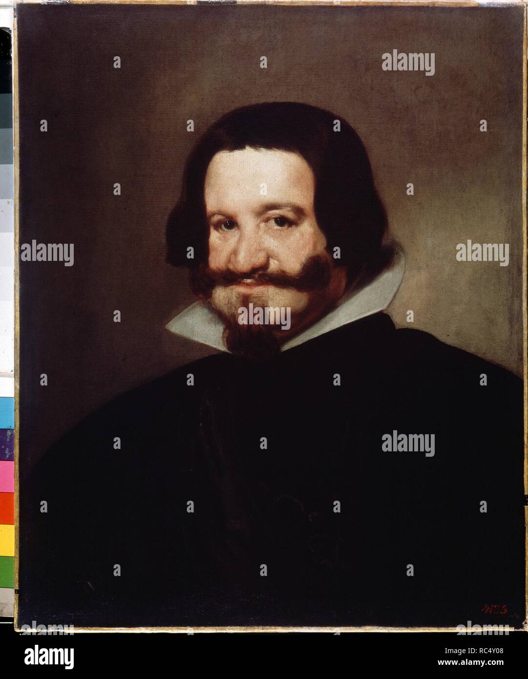 Portrait von Count-Duke von Olivares. Museum: Staatliche Eremitage, St. Petersburg. Autor: VELAZQUEZ, Diego. Stockfoto