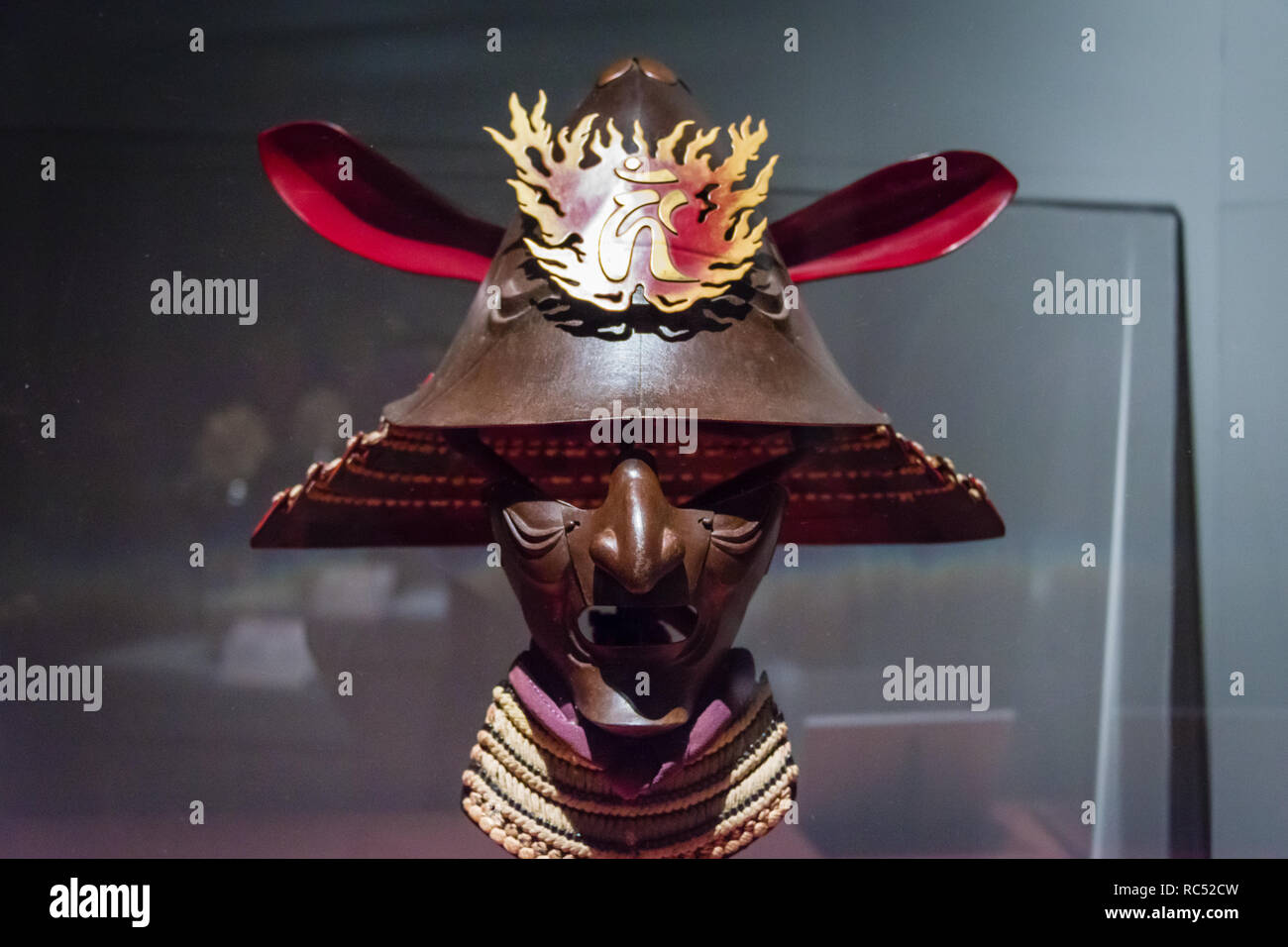 Samurai Krieger Helm 5. Stockfoto
