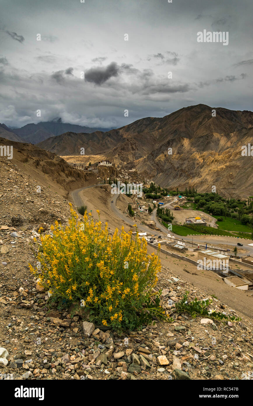 Lamayuru Kloster, Srinagar-Leh Highway, Leh, Jammu und Kaschmir, Indien Stockfoto