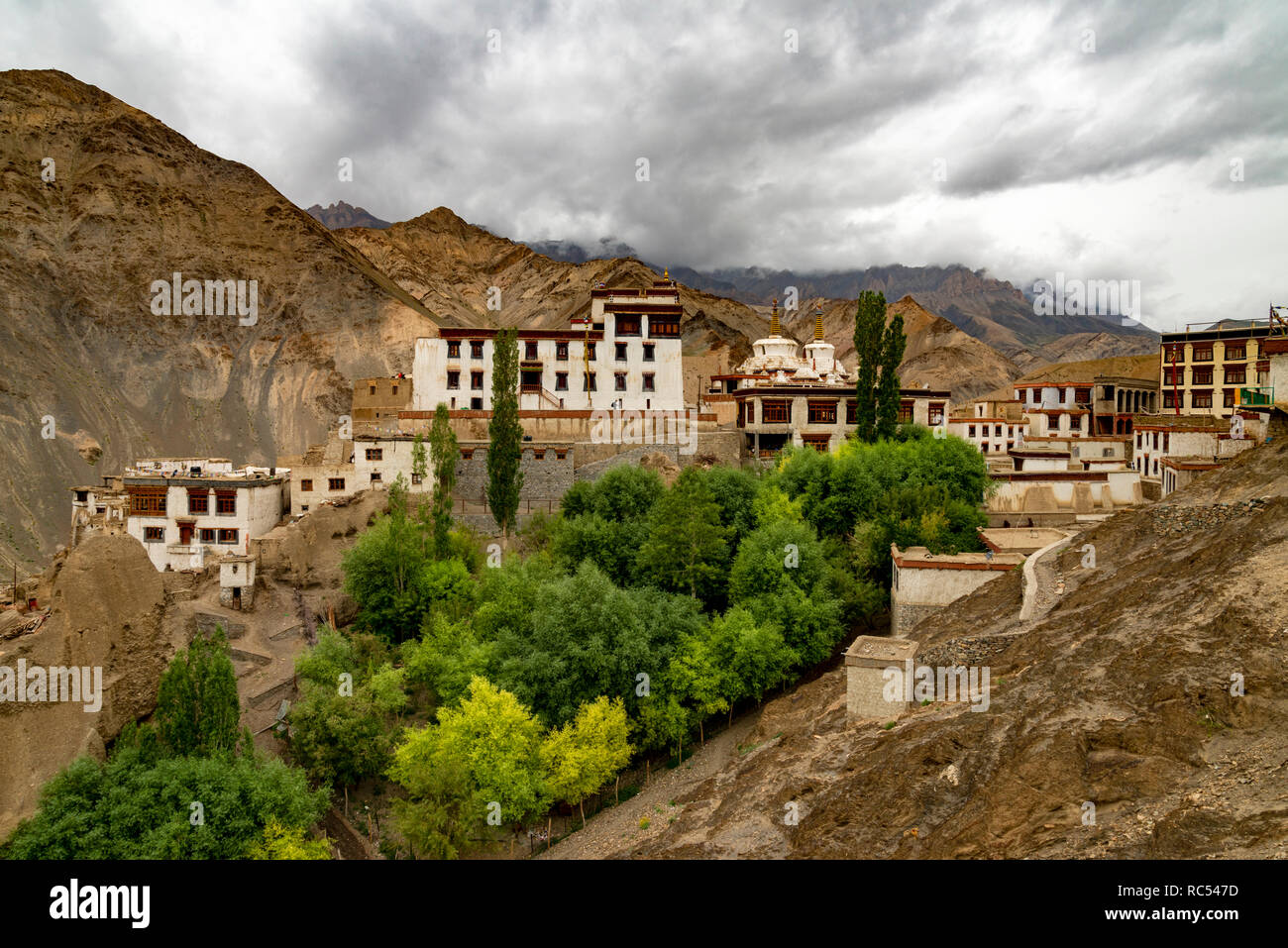 Lamayuru Kloster, Srinagar Leh Highway, Leh, Jammu und Kaschmir, Indien Stockfoto