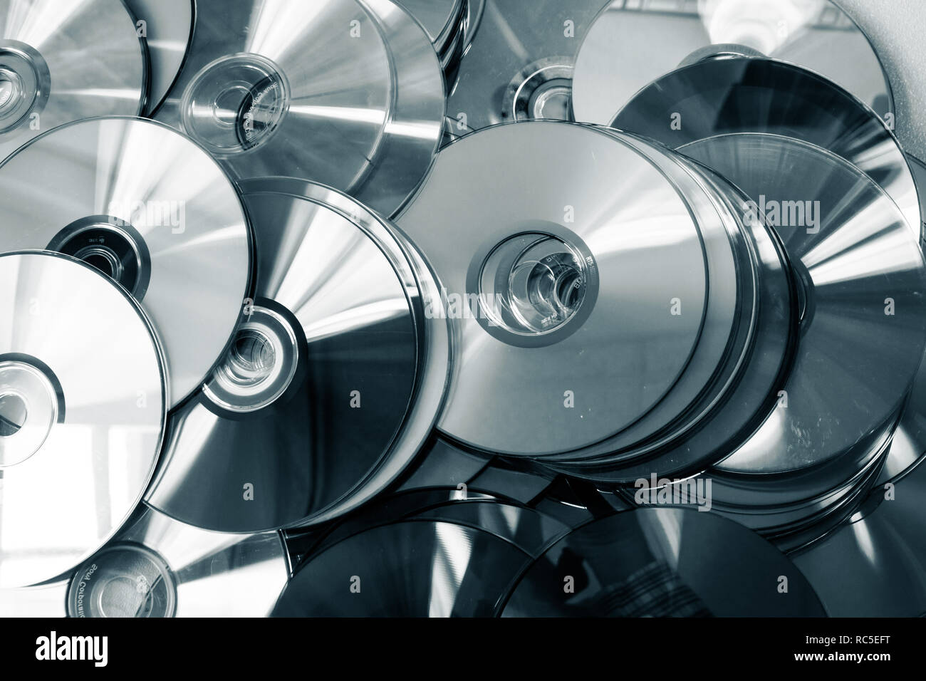 CD-Sammlung Stockfoto