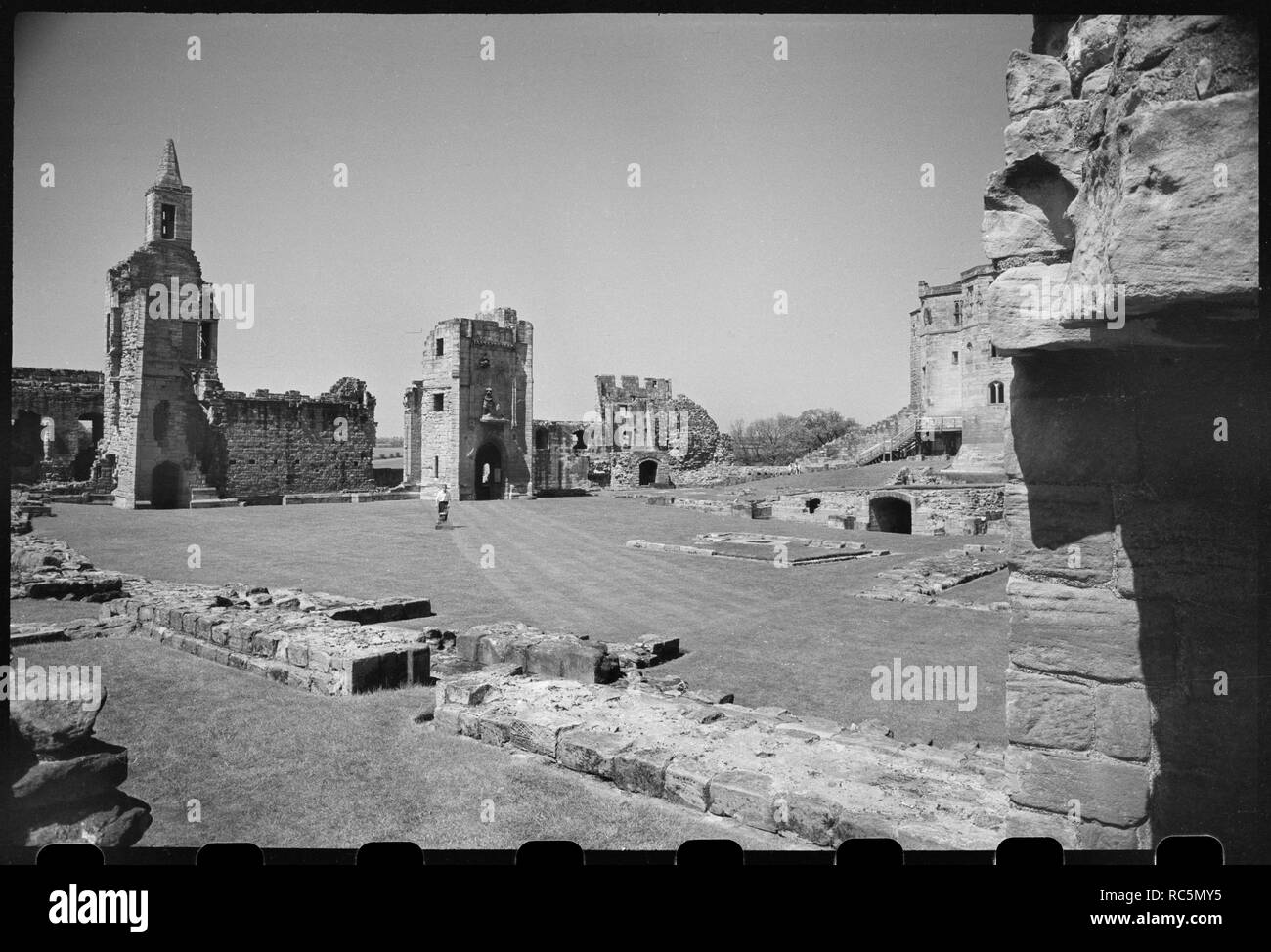 Warkworth Castle, Northumberland, c 1955 - c 1980. Schöpfer: Ursula Clark. Stockfoto