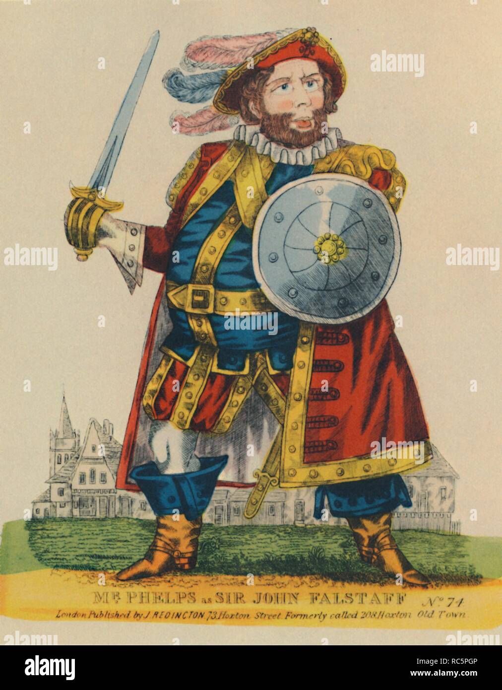 Der amuel Phelps, (1804-1878) als Falstaff', c 1860 (1948). Schöpfer: Unbekannt. Stockfoto