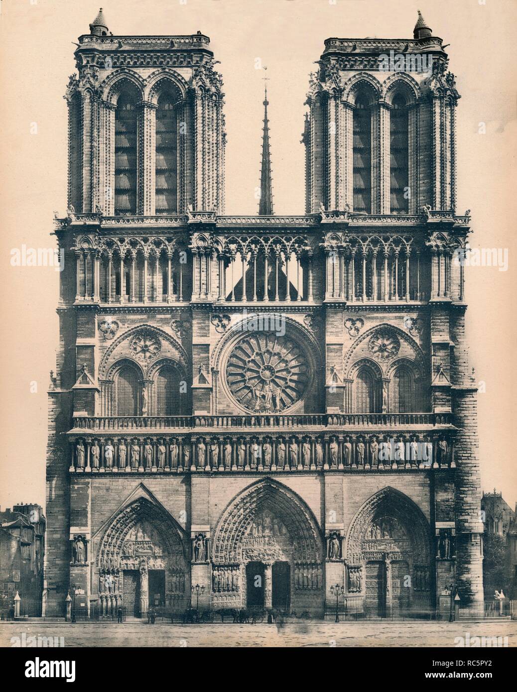 "Paris. - Die Kathedrale Notre-Dame. - LL, c 1910. Schöpfer: Unbekannt. Stockfoto