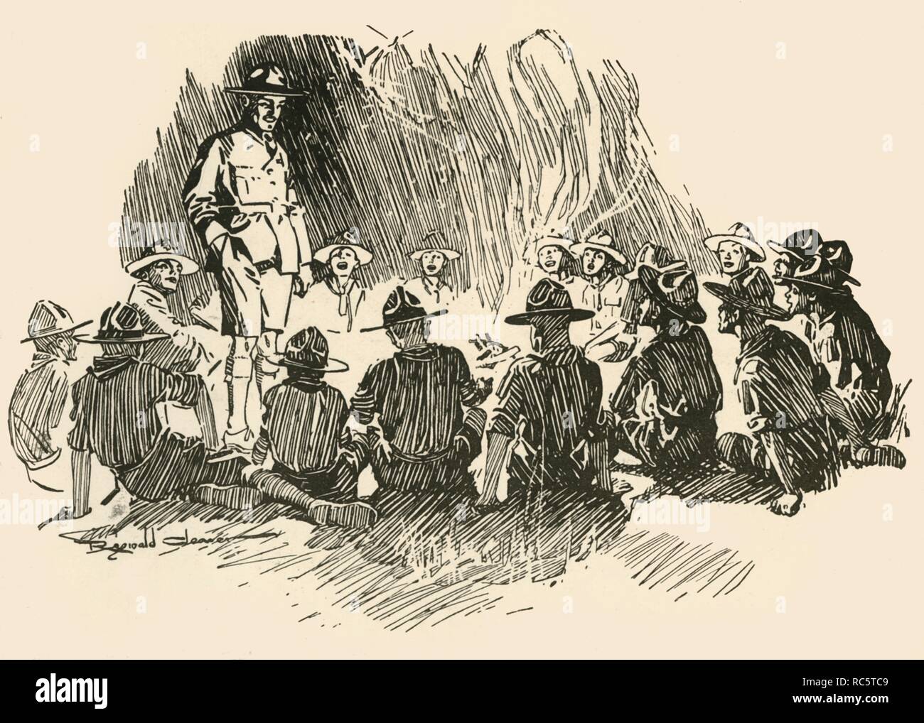 "Head-Piece zu 'The Ghost Raid '.', 1928. Schöpfer: Unbekannt. Stockfoto