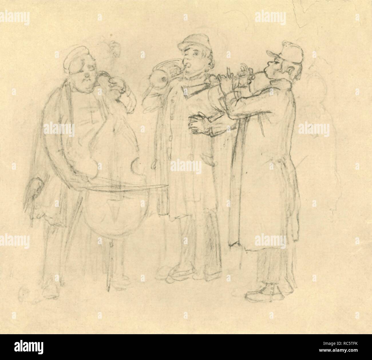 "Bettelmusikanten", Mitte - Ende des 19. Jahrhunderts, (c 1924). Schöpfer: Carl Spitzweg. Stockfoto