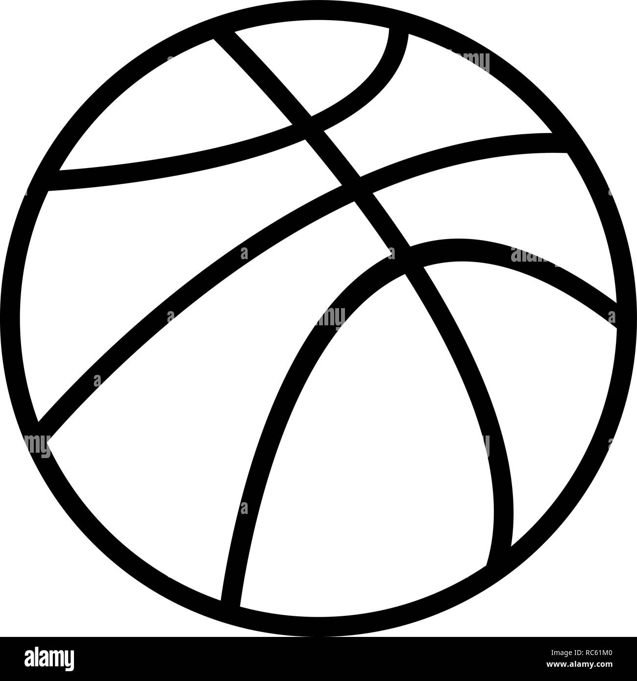 Vektor Basket Ball Symbol Stock Vektor
