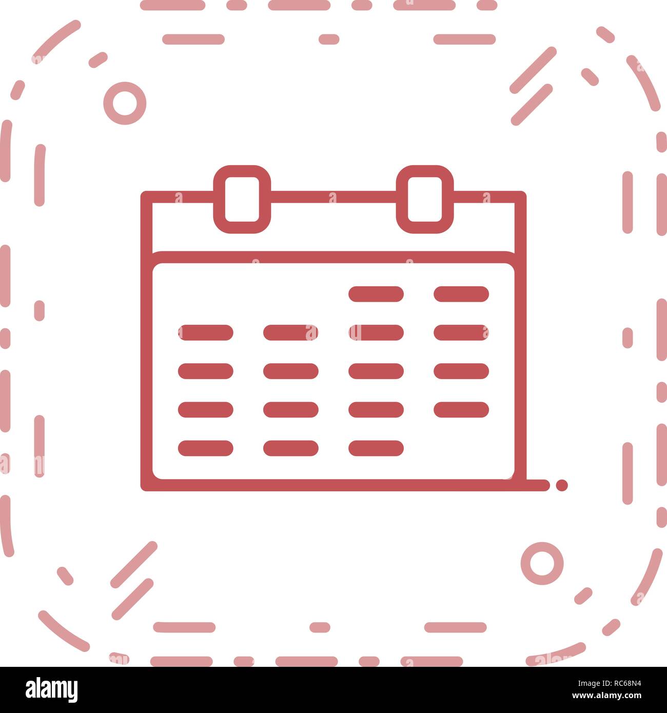 Vektor Symbol Kalender Stock Vektor