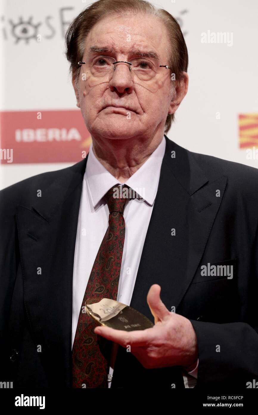 Zaragoza, Spanien. 13 Jan, 2019. JoseFrade Productor und Enrique Cerezo ForqueAwards des spanischen Kinos gehalten am Zaragoza Conference Center Foto: Juan Carlos Rojas/Corrdon drücken Sie Credit: CORDON PRESSE/Alamy leben Nachrichten Stockfoto