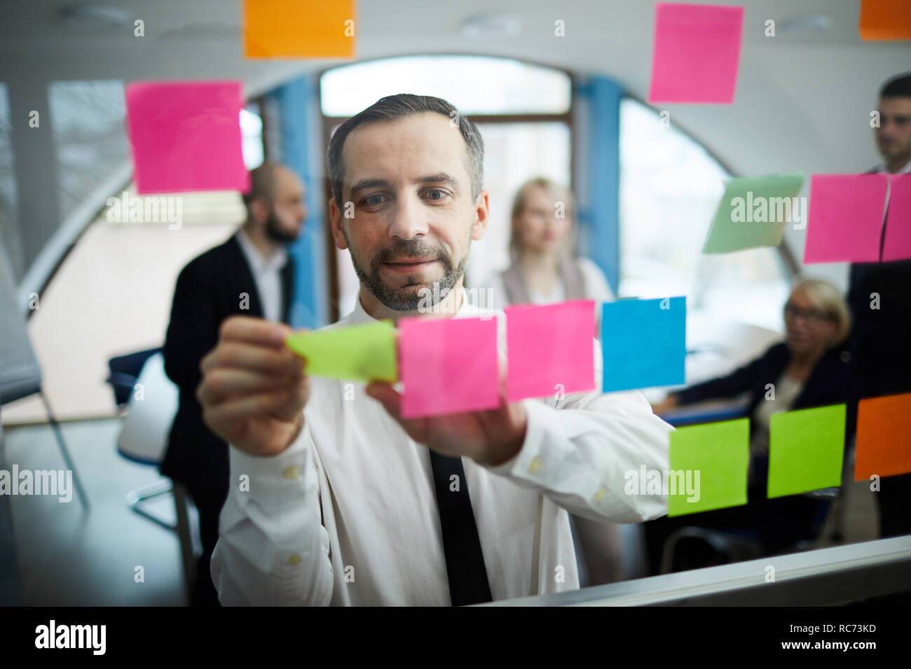 Vorbereiten Workflow Stockfoto