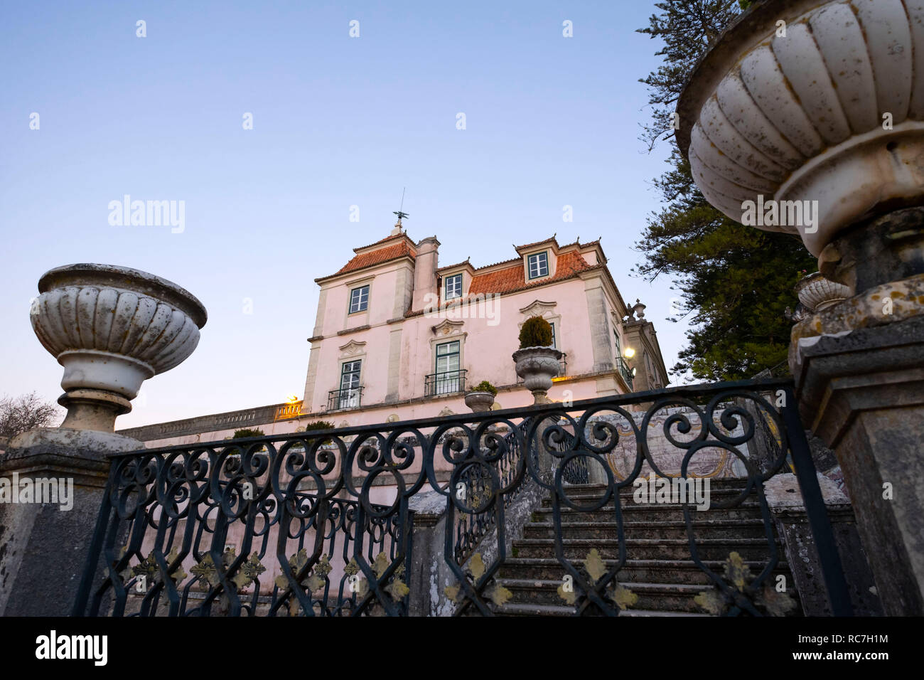 Marques de Pombal Palace - Palácio do Marquês de Pombal, Oeiras, Portugal, Europa Stockfoto