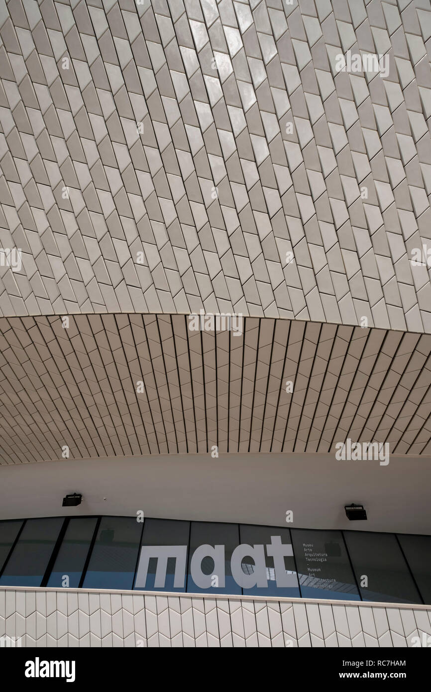 MAAT Museum für Kunst, Architektur und Technologie von Architekt Amanda Levent, Lissabon, Portugal, Europa Stockfoto