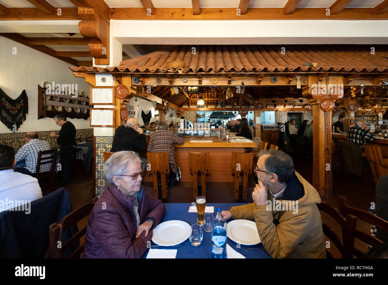 Restaurant Manjar Do Marques Pombal in Portugal, Europa Stockfoto