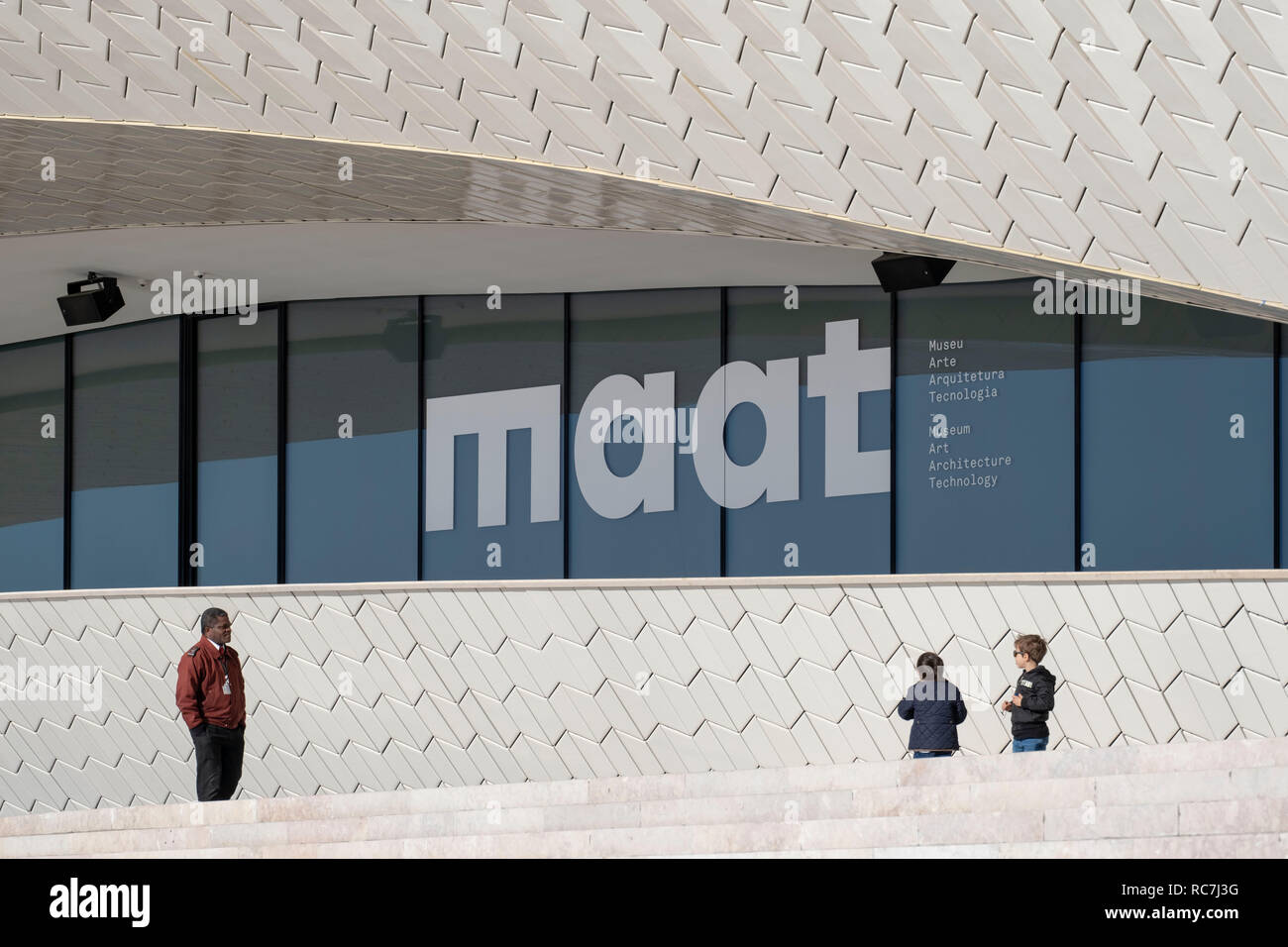 MAAT Museum für Kunst, Architektur und Technologie von Architekt Amanda Levent, Lissabon, Portugal, Europa Stockfoto