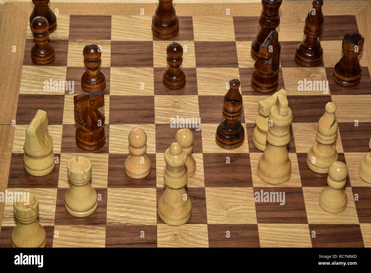 Schachspiel Stockfoto
