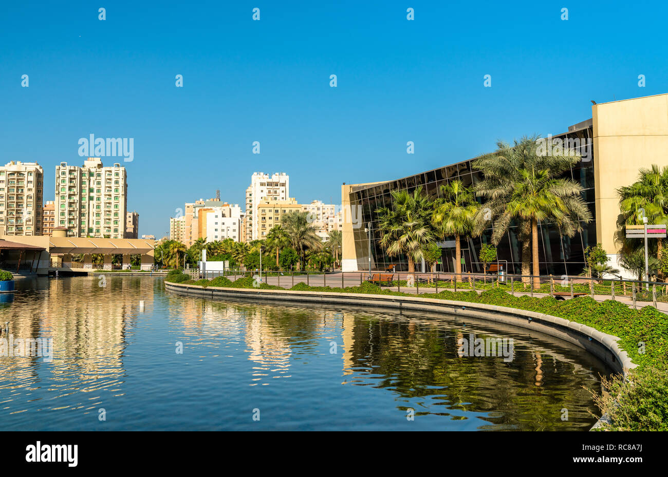 Boulevard Park in Salmiya, Kuwait Stockfoto