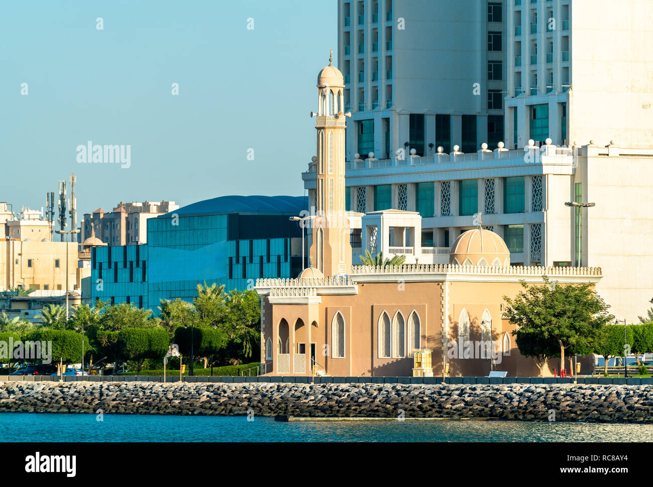 Sayed Hashim Abdullah al-Refaee Moschee in Kuwait. Stockfoto