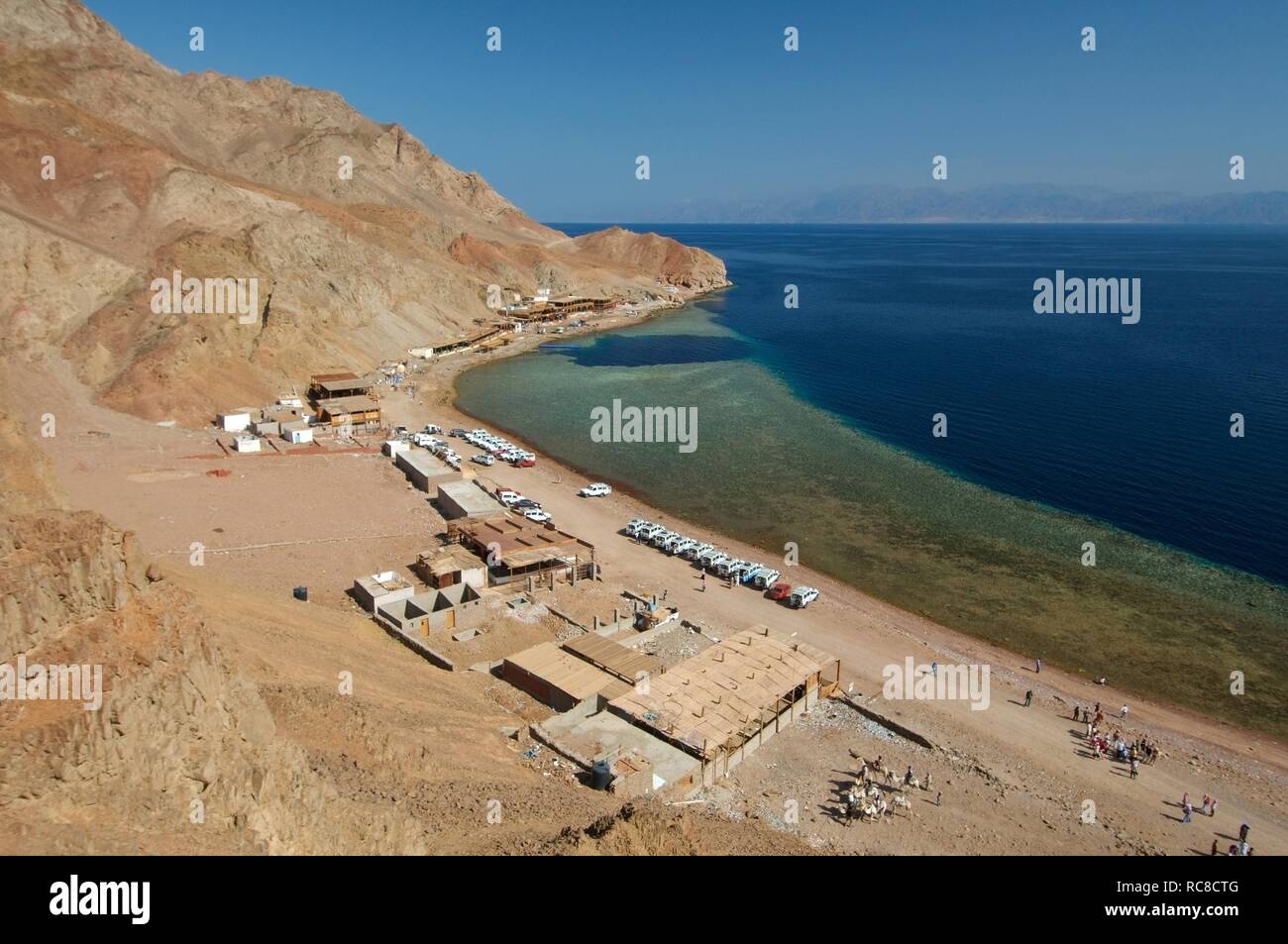 Blue Hole tauchen Lage, in der Nähe von Dahab, Rotes Meer, Ägypten, Afrika Stockfoto