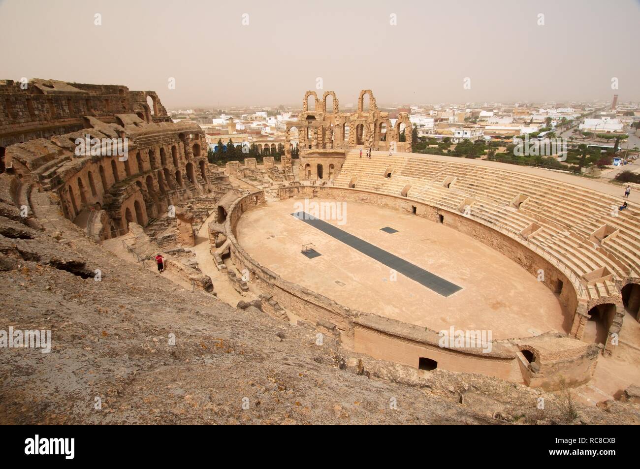 Amphitheater von El Jem, Tunesien, Afrika Stockfoto