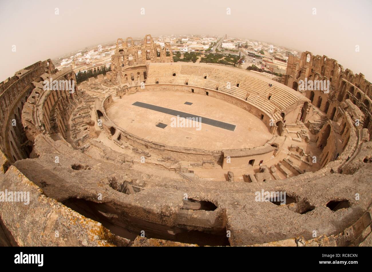 Amphitheater von El Jem, Tunesien, Afrika Stockfoto