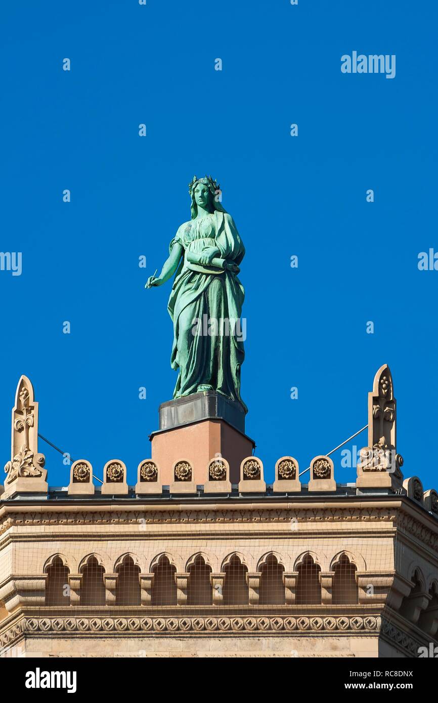 Abbildung Fides Loyalität, auf das Gebäude der Regierung von Oberbayern, München, Oberbayern, Bayern, Deutschland Stockfoto