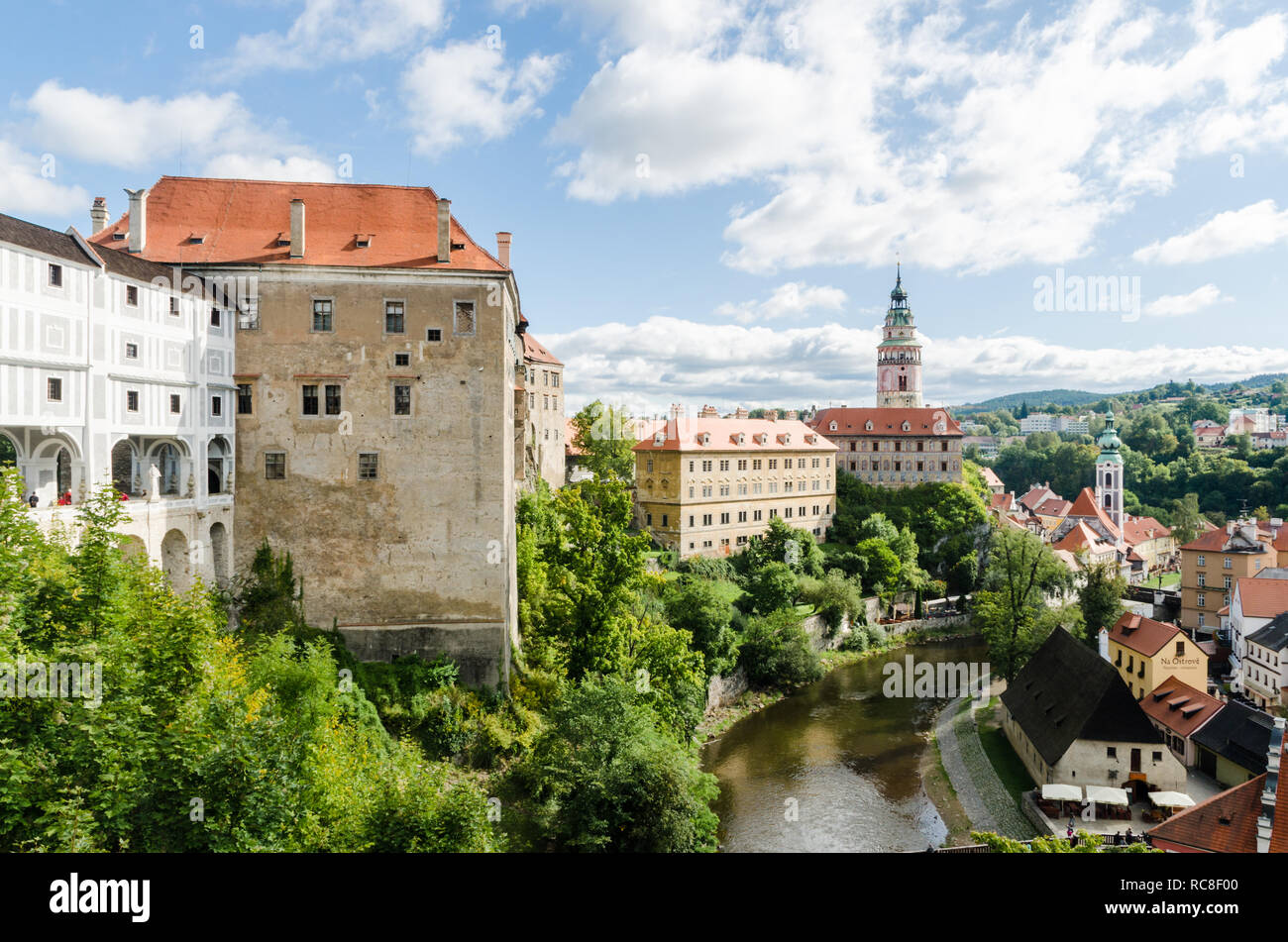 Schloss Cesky Krumlov, Cesky Krumlov, Tschechische Republik Stockfoto