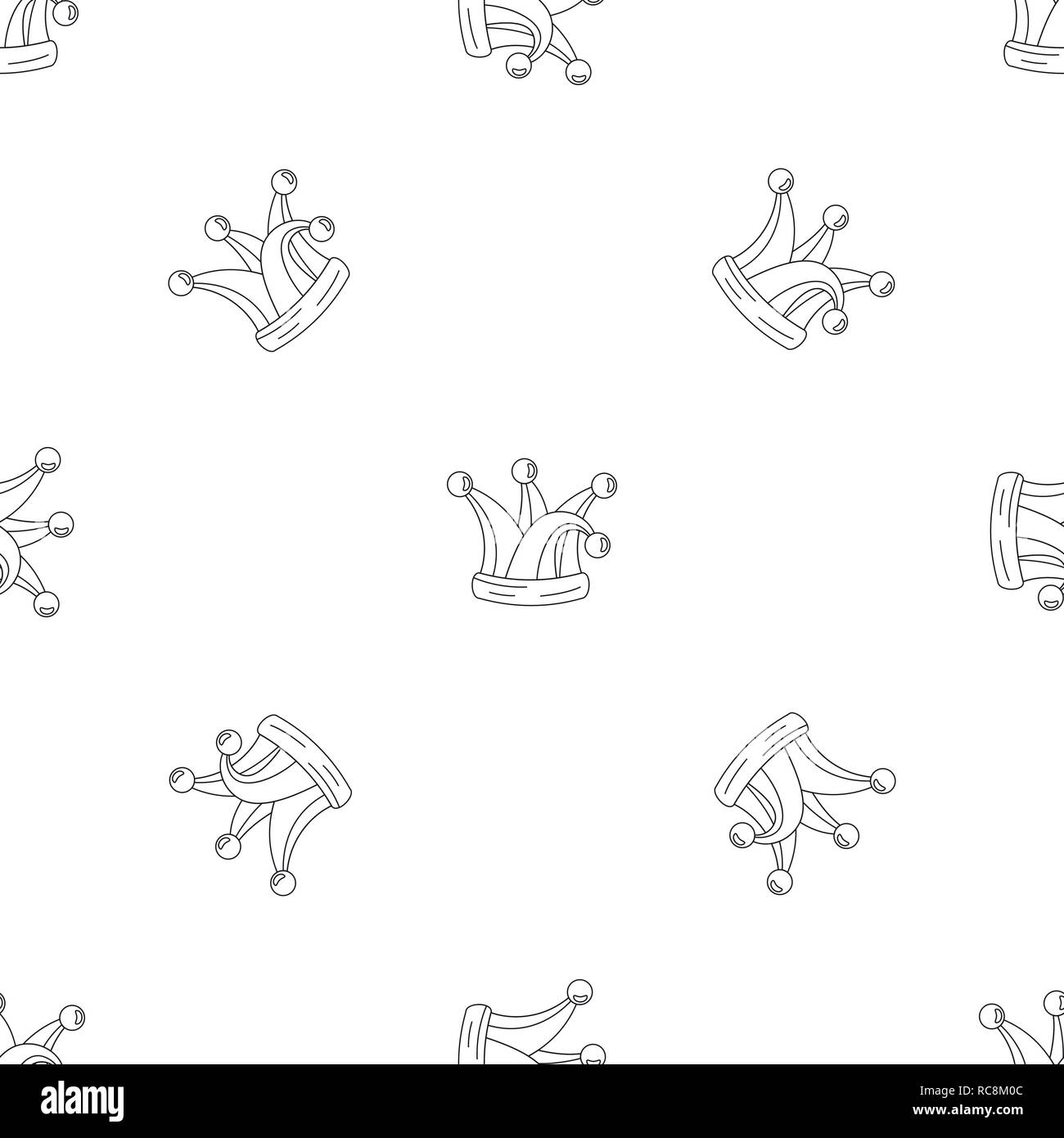 Clown Hut Glocken Symbol. Überblick Abbildung: Clown Hut Glocken vektor Symbol für Web Design auf weißem Hintergrund Stock Vektor