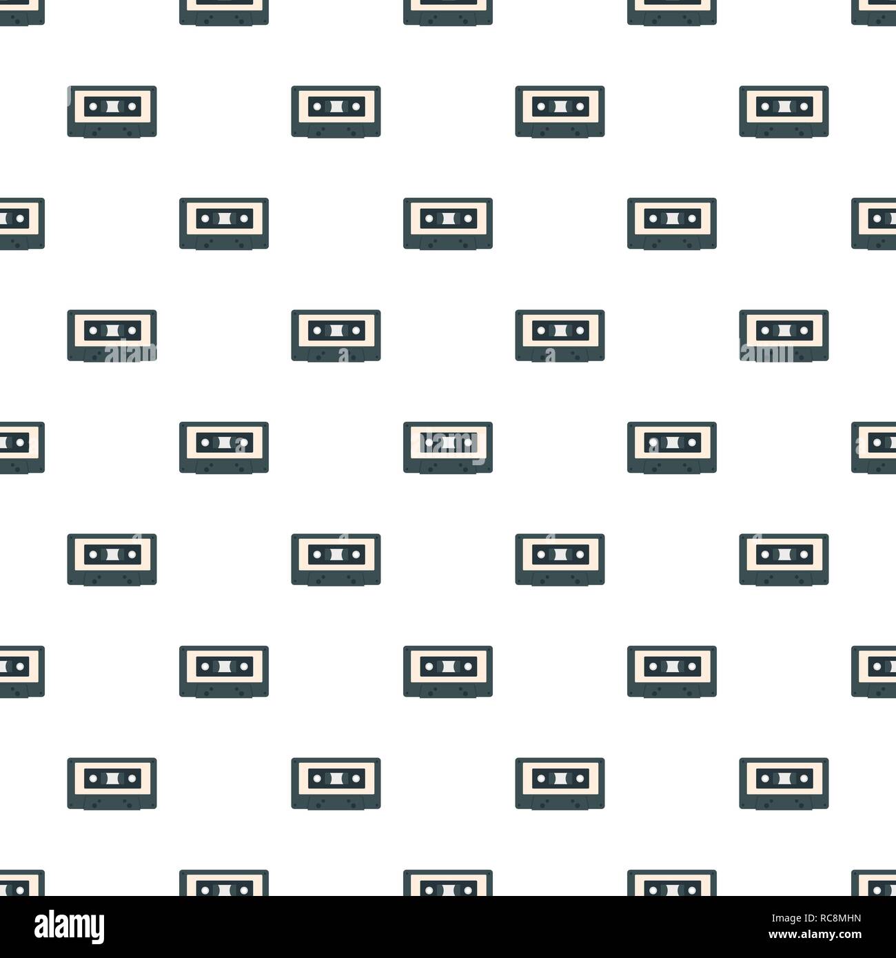 Music casette Muster nahtlose Vektor wiederholen Sie den Vorgang für alle Web Design Stock Vektor