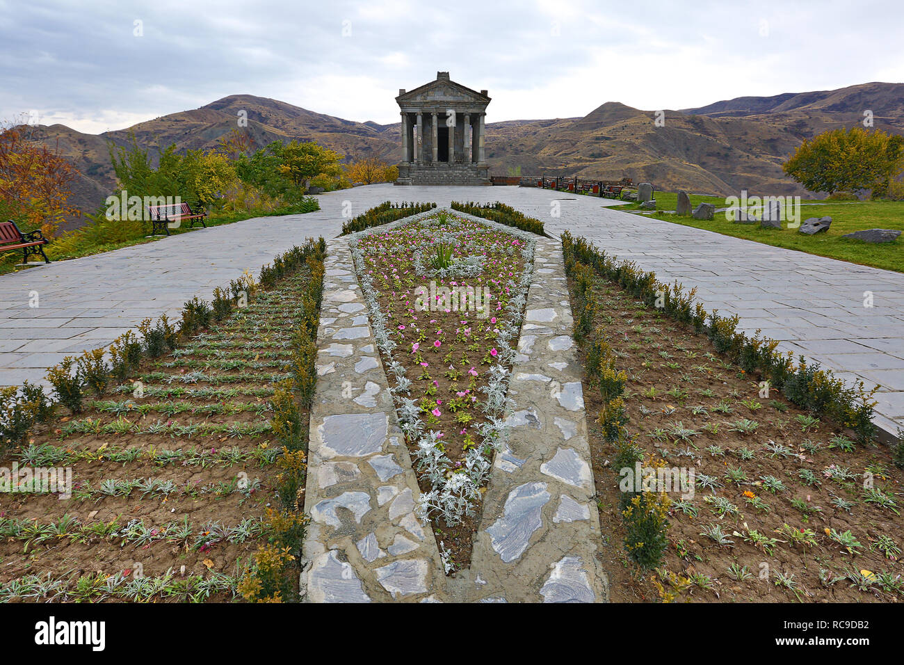 Hellenistische Tempel von Garni in der Stadt Garni, Armenien Stockfoto