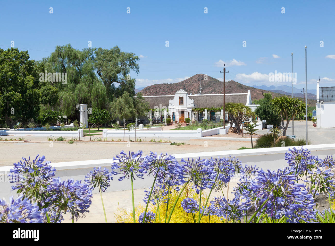 Bon Courage Weingut, Route 62, Robertson, Western Cape, Südafrika, einem beliebten Weingut im Breede River Valley Stockfoto