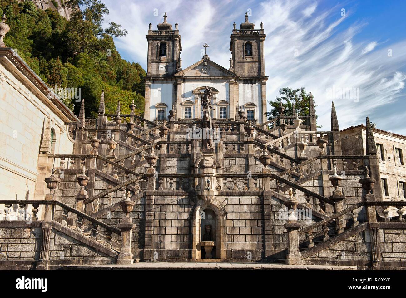Nossa Senhora da Peneda Heiligtum, Nationalpark Peneda Geres, Provinz Minho, Portugal, Europa Stockfoto