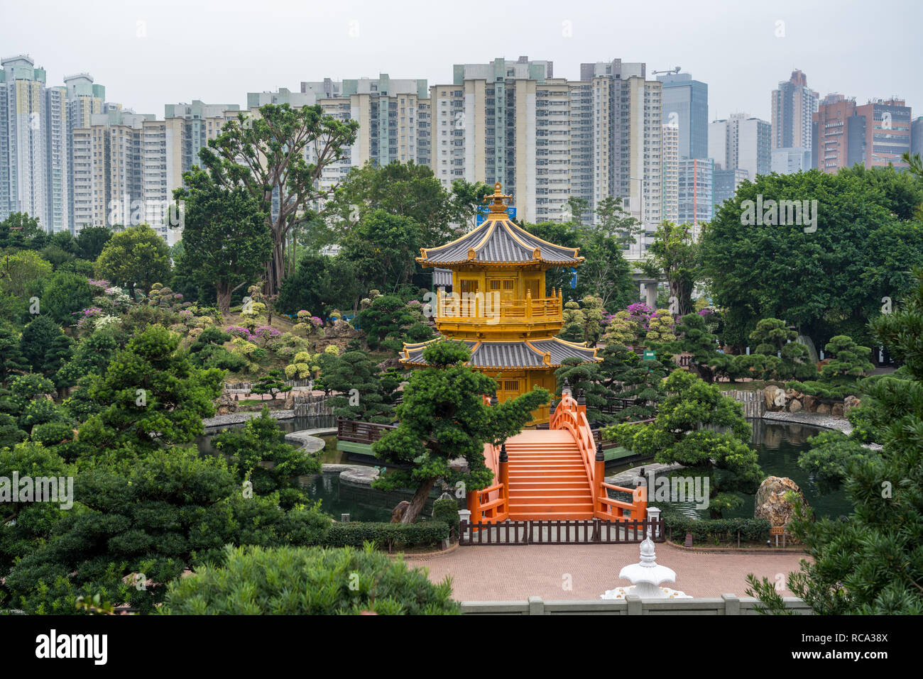 Nan Lian Garden in Diamond Hill Gegend von Hongkong Stockfoto