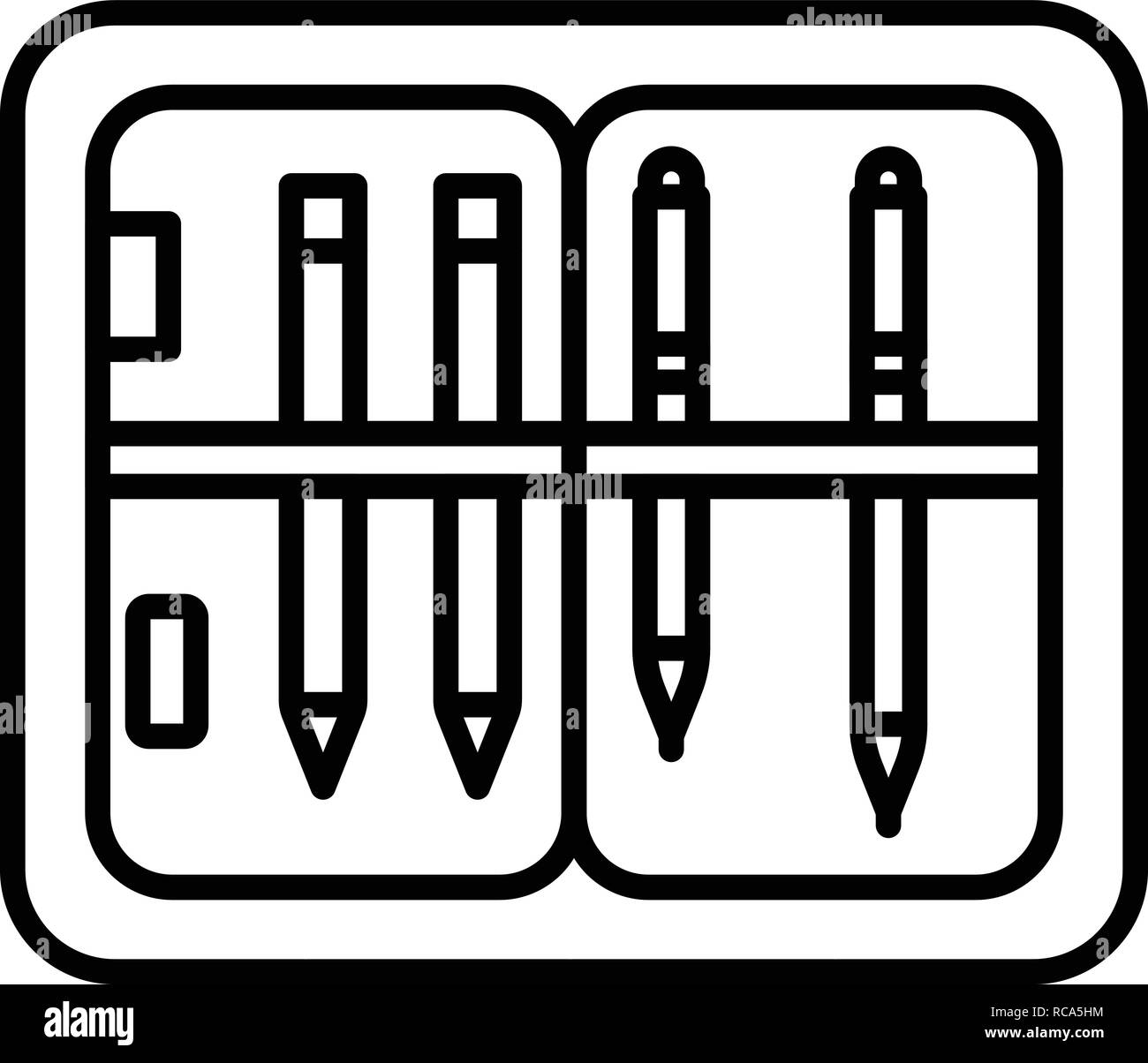 Bleistift Schule, Symbol, outline Style Stock Vektor