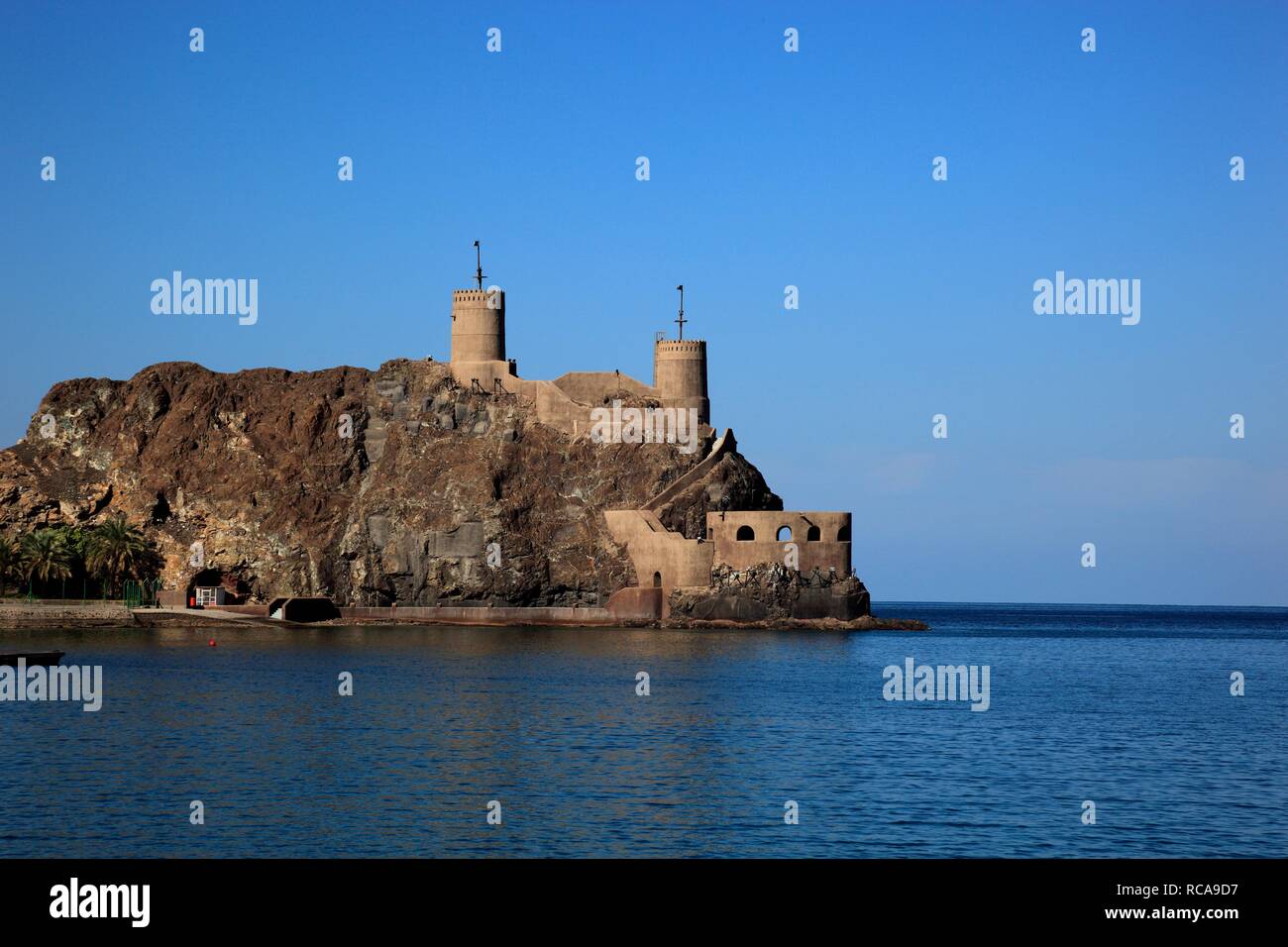 Forts Jalali, Muscat, Oman, Arabische Halbinsel, dem Nahen Osten, Asien Stockfoto