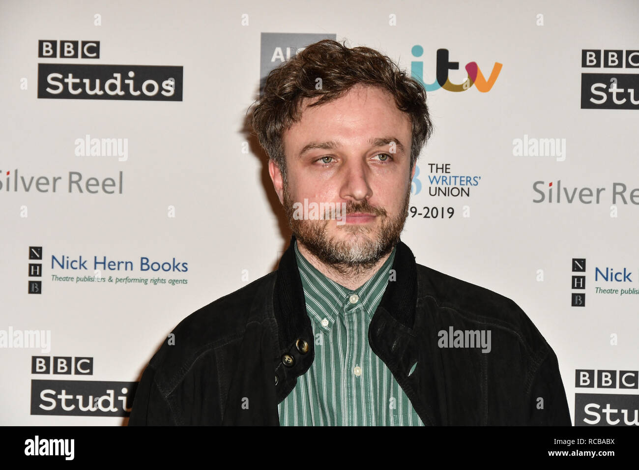 London, Großbritannien. 14 Jan, 2019. Daniel Kokotajlo besucht 2019 Writers' Guild Awards an der königlichen Hochschule der Ärzte am 14. Januar 2019, London, UK Bild Capital/Alamy leben Nachrichten Stockfoto