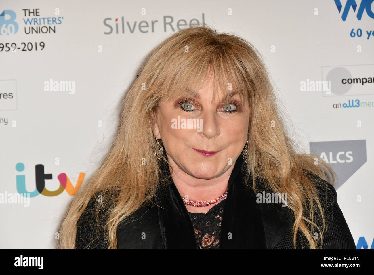 London, Großbritannien. 14 Jan, 2019. Helen Lederer besucht 2019 Writers' Guild Awards an der königlichen Hochschule der Ärzte am 14. Januar 2019, London, UK Bild Capital/Alamy leben Nachrichten Stockfoto