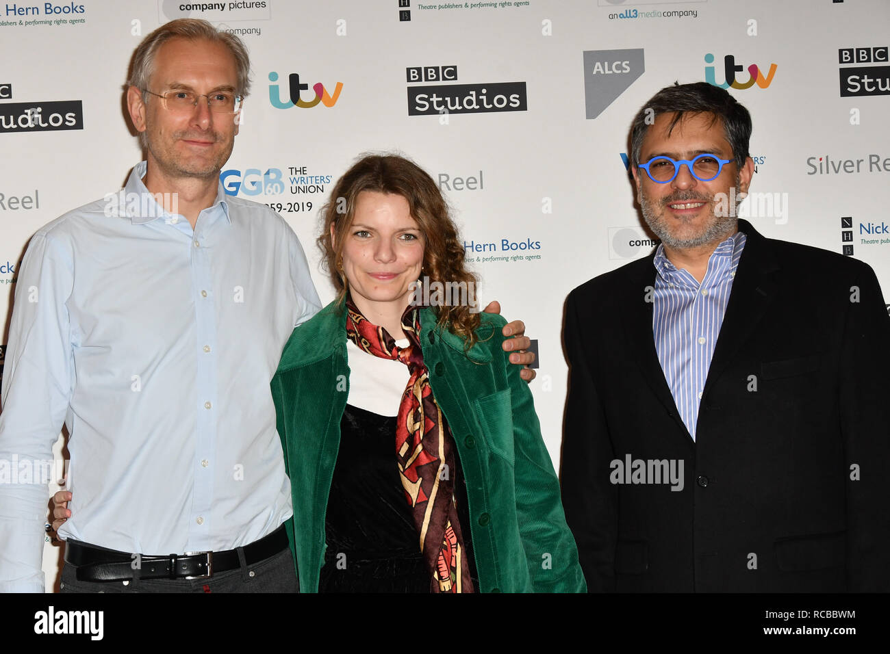 London, Großbritannien. 14 Jan, 2019. Nominees besucht 2019 Writers' Guild Awards an der königlichen Hochschule der Ärzte am 14. Januar 2019, London, UK Bild Capital/Alamy leben Nachrichten Stockfoto