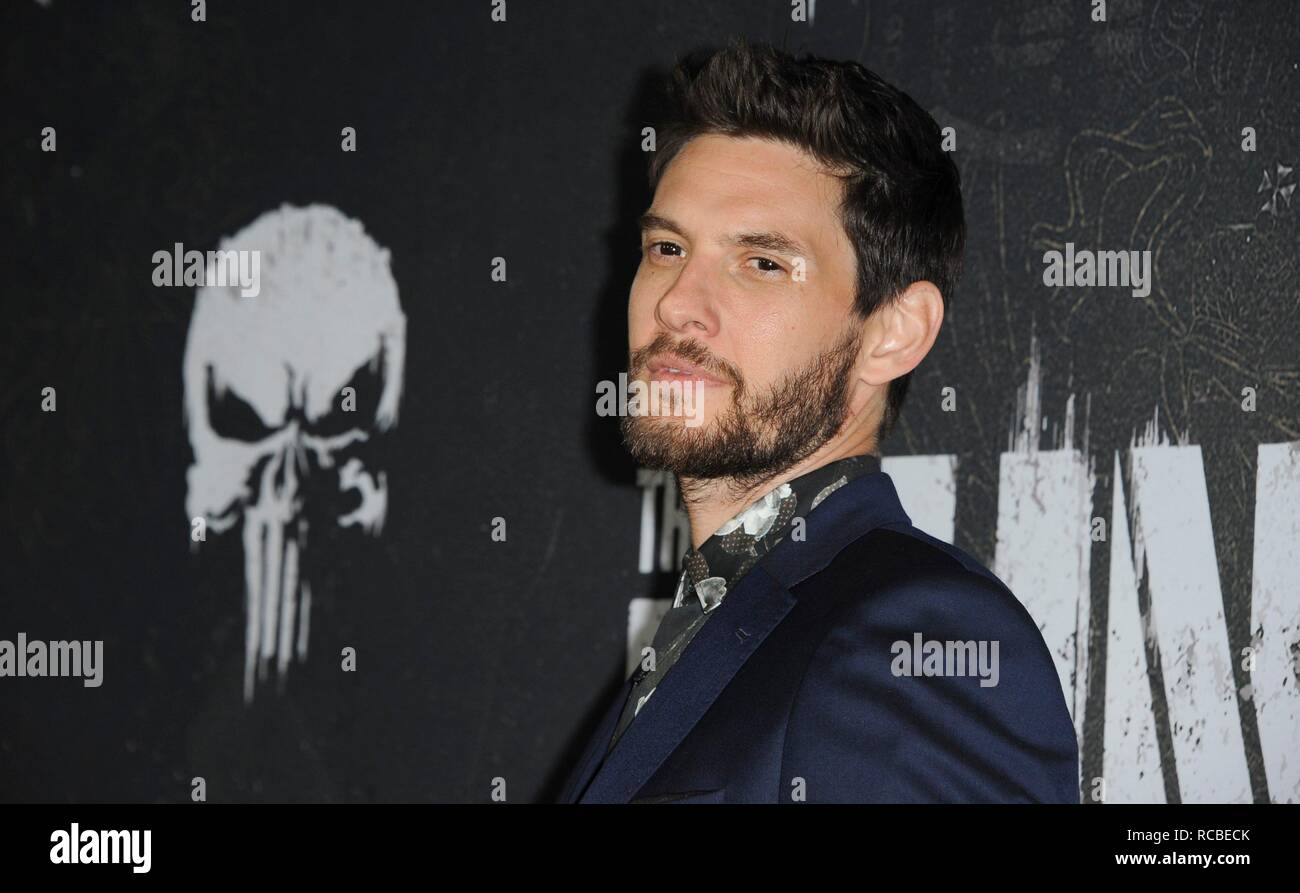 Los Angeles, CA, USA. 14 Jan, 2019. Ben Barnes in der Ankunftshalle für Marvel PUNISHER Premiere auf NETFLIX, ArcLight Hollywood, Los Angeles, CA 14. Januar 2019. Credit: Elizabeth Goodenough/Everett Collection/Alamy leben Nachrichten Stockfoto