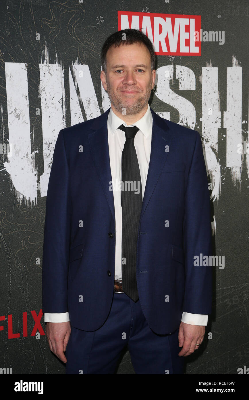 Hollywood, Ca. 14 Jan, 2019. Jim O'Hanlon, besucht das Wunder "The Punisher" Los Angeles Premiere ArcLight Hollywood in Hollywood, Kalifornien am 14. Januar 2019. Credit: Faye Sadou/Medien Punch/Alamy leben Nachrichten Stockfoto