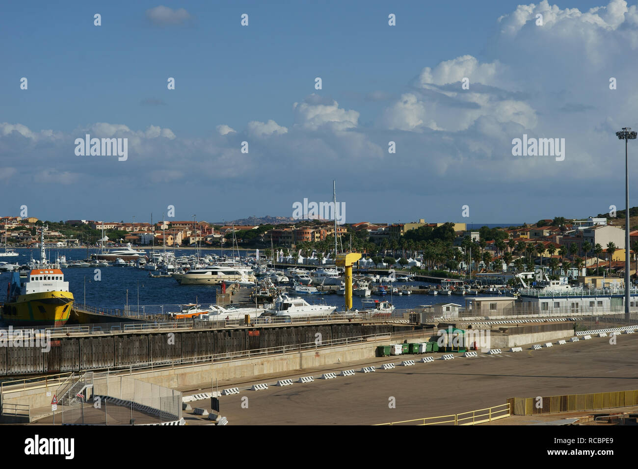 Hafen von Golfo degli Aranci, Sardinien, Italien Stockfoto