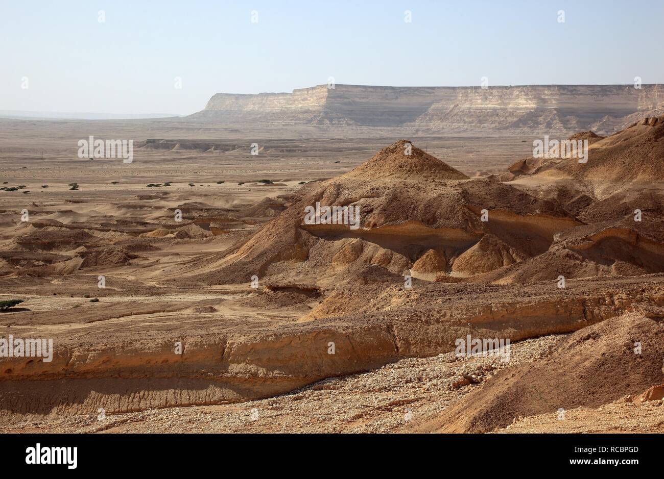 Landschaft der nördlichen Dhofar, Oman, Arabische Halbinsel, dem Nahen Osten, Asien Stockfoto